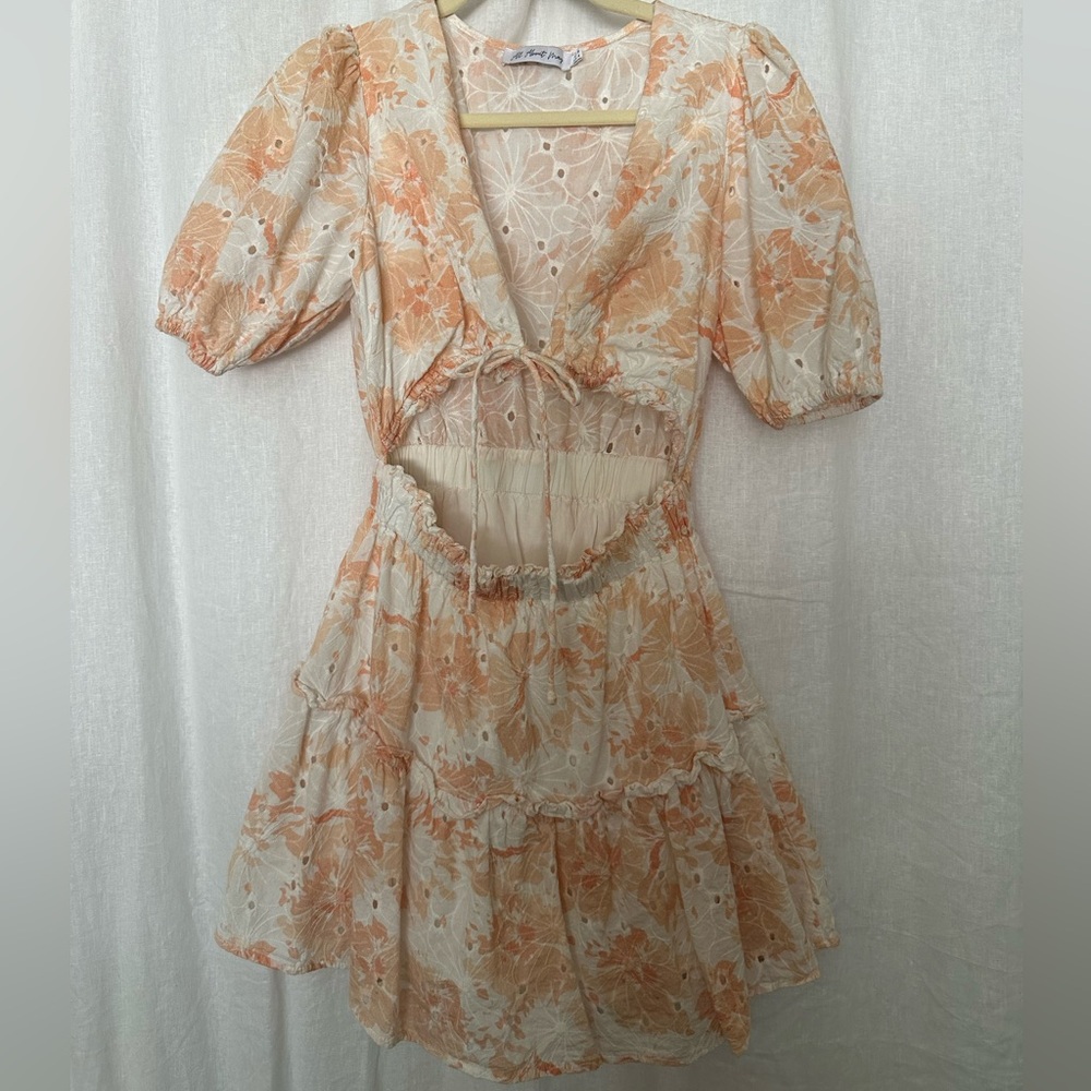 Floral Cutout Dress